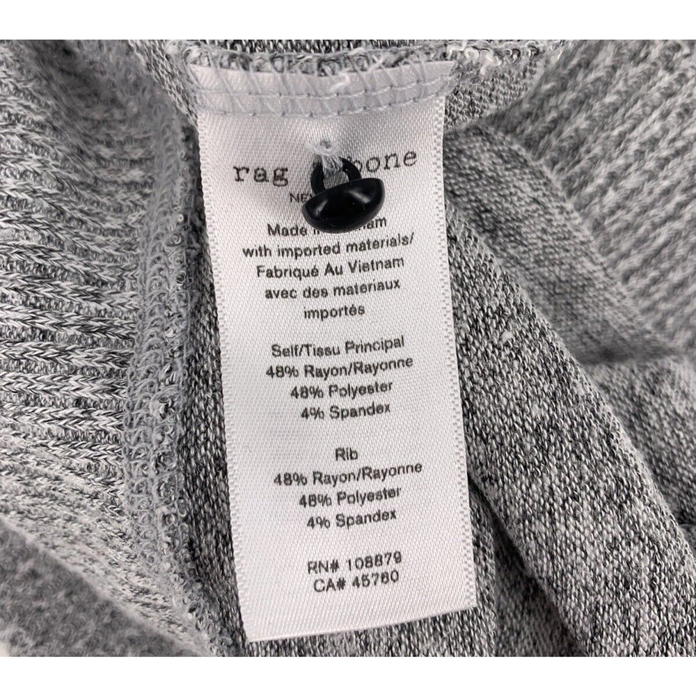 Rag & Bone Bowery Gray Marbled Turtleneck Back Bu… - image 7